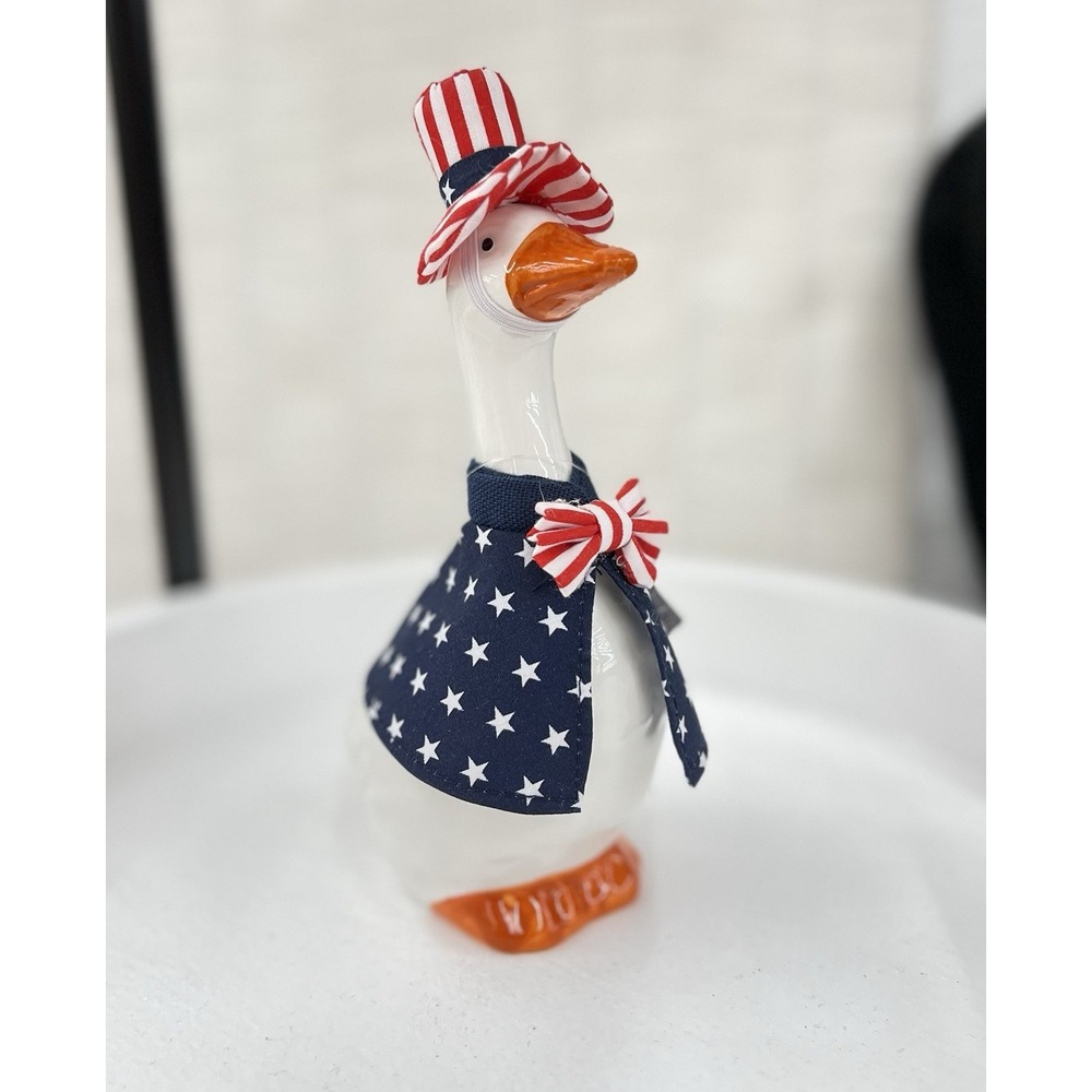 Patriotic Goose Figurine 7.75" H x 3.25" W x 4" D - Picture 5 of 5